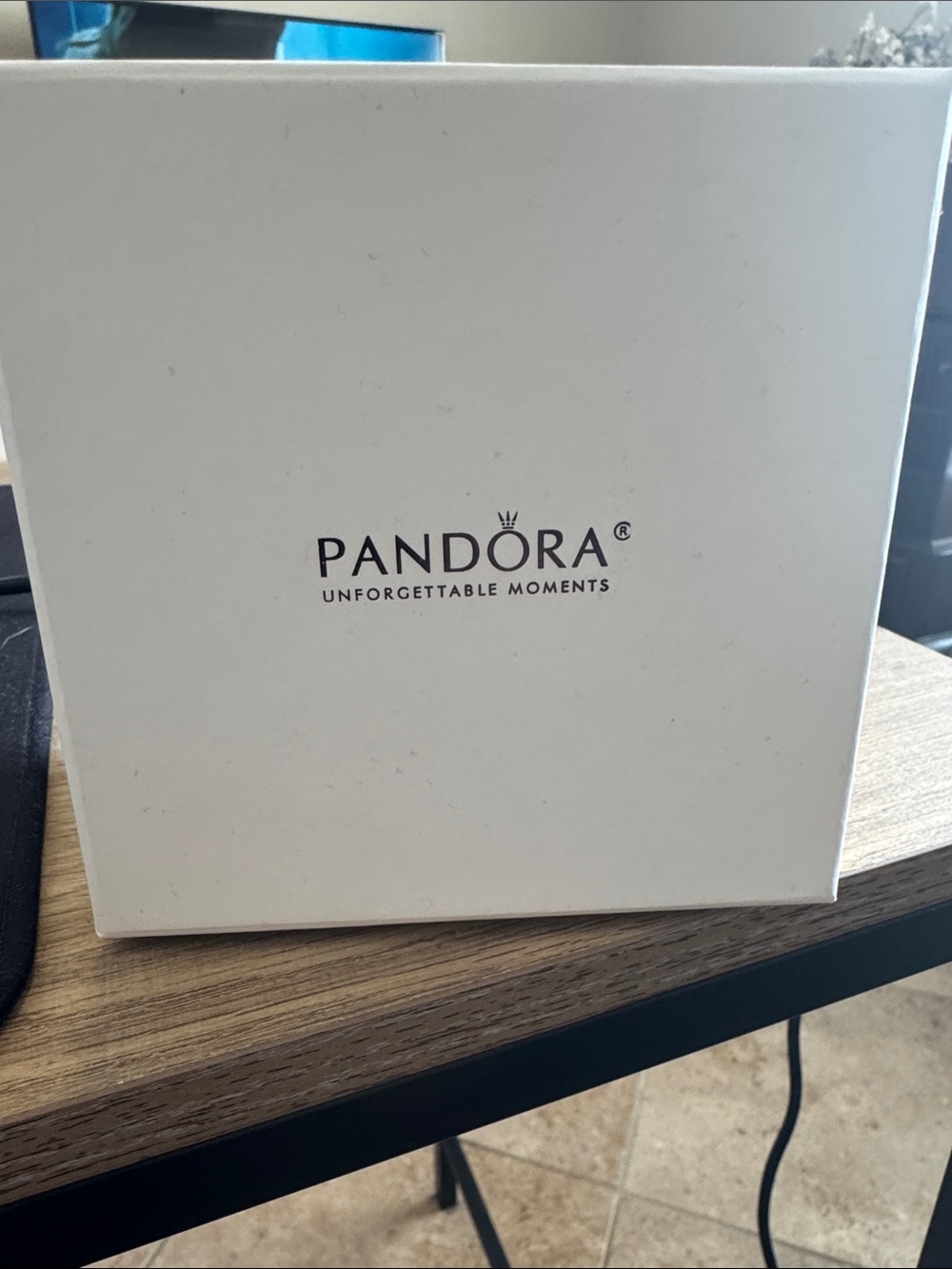 Pandora 2012 White Christmas stocking ornament
